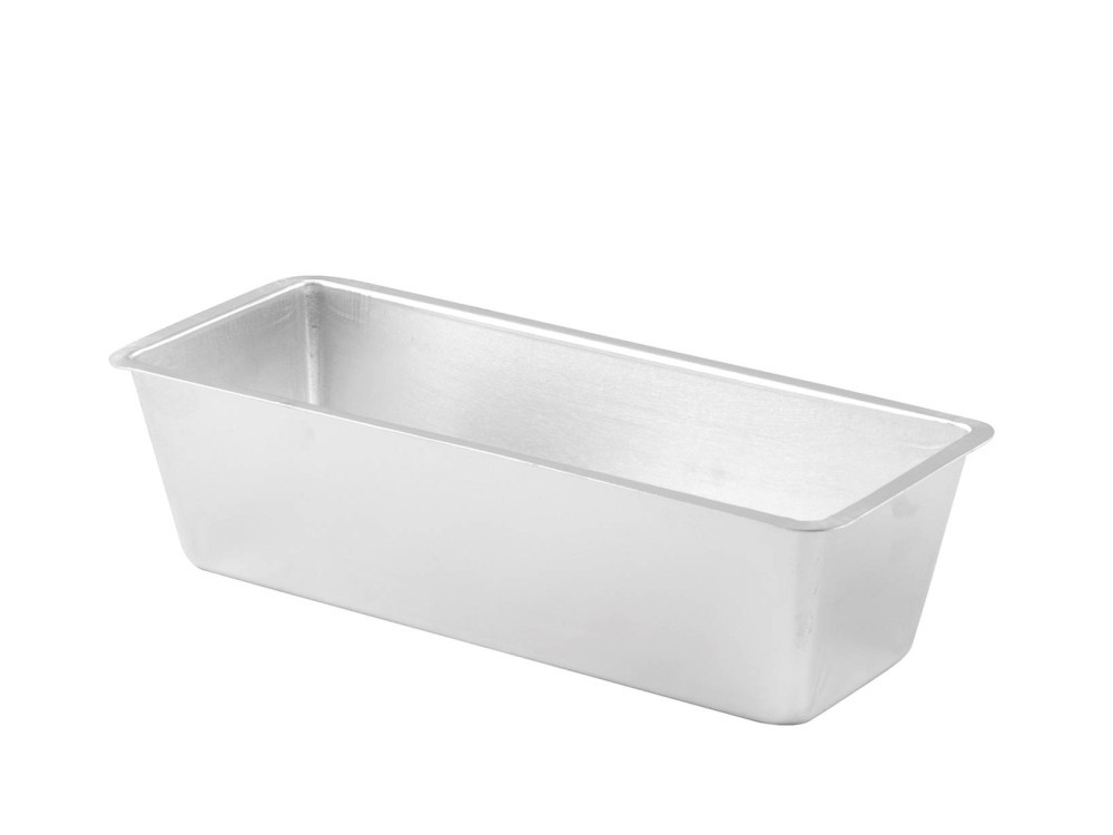 Crazystock selected Aluminum Plumcake Loaf Pan cm 22×9×6 h Silver