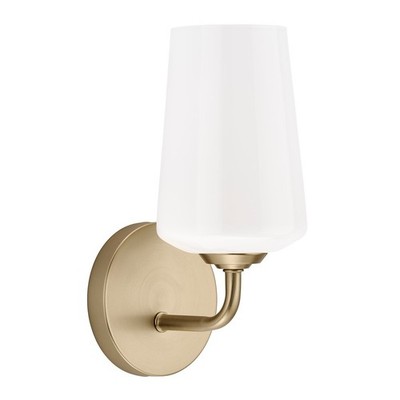 Progress Lighting Celino 1-Lt Wall Sconce, Champagne Bronze/White - P710149-177