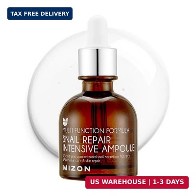 MIZON Snail Mucin Repair Ampoule Korean Snail Serum with Hyaluronic Acid Peptide