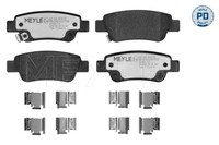 Bremsbelagsatz Hinterachse FÜR Honda CR-V III (Re ) - Meyle 025 246 3516/PD