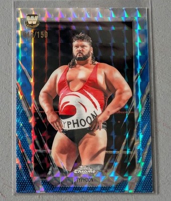 2026 Topps Chrome WWE Typhoon Blue Geometric Refractor # d /150