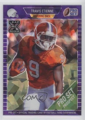 2021 Leaf Pro Set Metal Purple Crystals 27/30 Travis Etienne #88 Rookie RC no9
