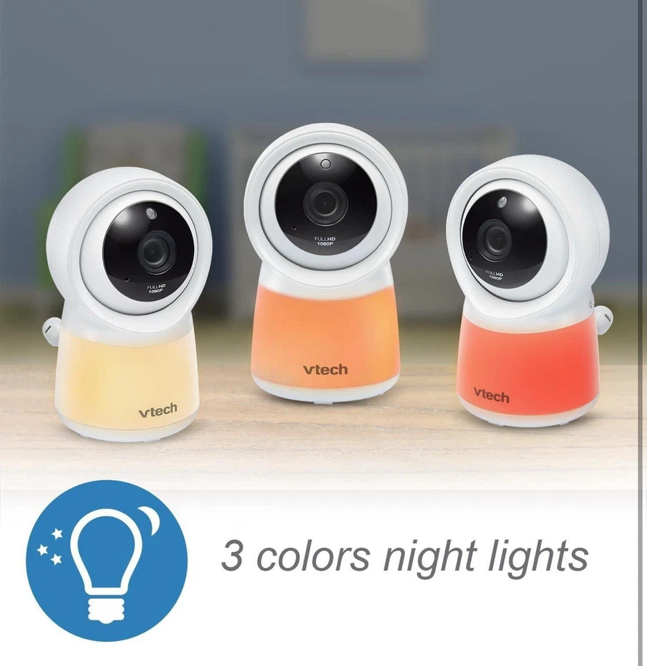 VTech RM5854HD 5" Smart WiFi 1080P FHD Phone Streaming 2-Way Audio Baby Monitor - Image 4 of 4