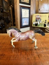 Vintage Fighting Stallion Plastic Horse Figure