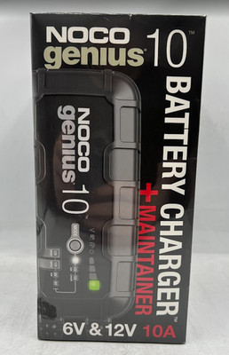 NOCO GENIUS10 6V/12V 10A Smart Battery Charger, Trickle Charger & Maintainer New