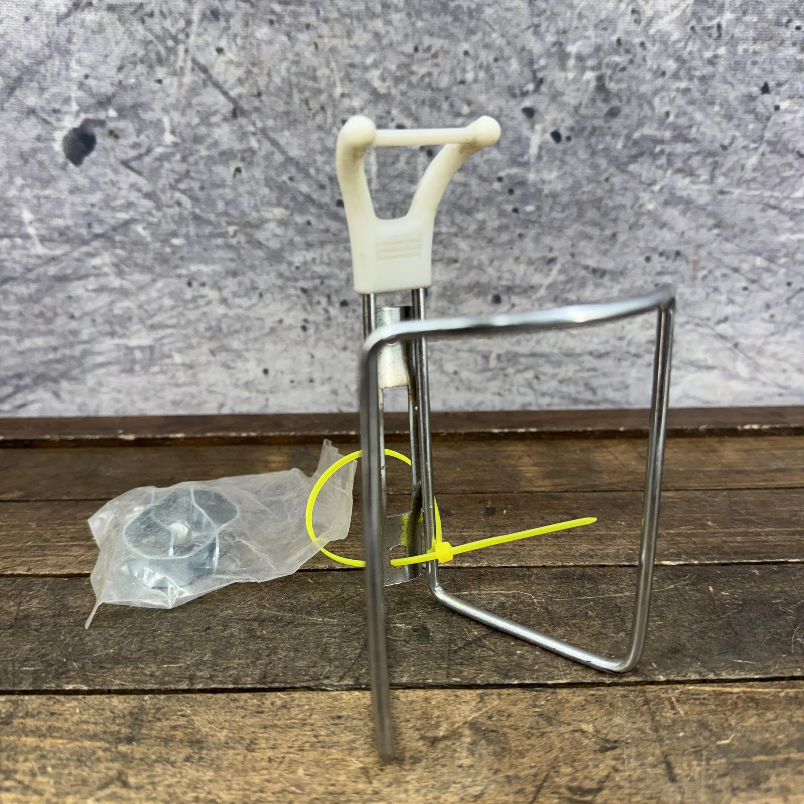Cage Silver Metal Clamp-on Frame Holder Bike