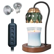 Candle Warmer Lamp - Electric Candle Lamps Timer, Compatible with All Jar Can 