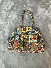 Vera Bradley Shoulder Bag Purse Handbag Flower Shower Retired Turn Lock Satchel