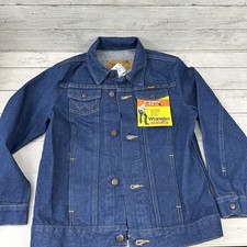 Wrangler Boy's Cowboy Cut Unlined Denim Jean Jacket Sz Large NWT