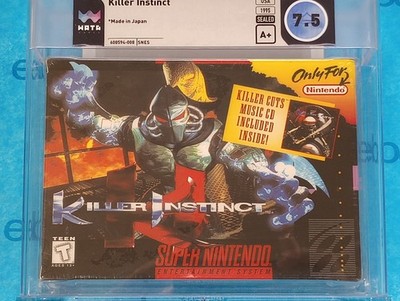 SEALED* Killer Instinct Super Nintendo SNES WATA 7.5 PSA A+ Graded