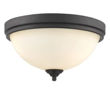 Z-Lite - Bordeaux - 3 Light Flush Mount in Fusion Style - 15 Inches Wide by 8.25