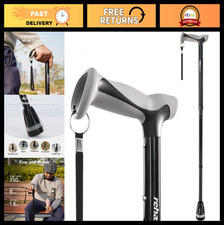 Folding Adjustable Walking Cane - Lightweight Ergonomic Handle, Heavy Duty Tip,