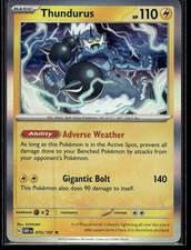 Thundurus 070/197 Rare Obsidian Flames Pokemon Holo Near Mint