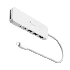 j5create USB-C Hub 4K HDMI 3 Port PD 100W SD Micro USB-A Audio for MacBook, iPad
