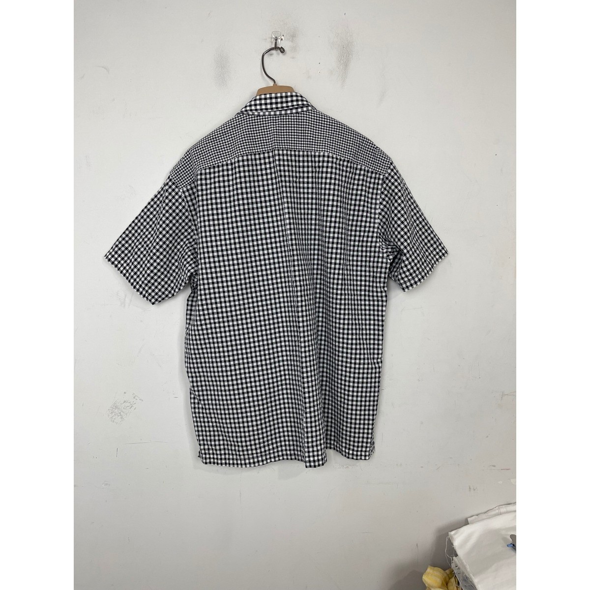 JW Anderson x Uniqlo Mens XL Mixed Gingham Check Short Sleeve Button Up Shirt View 5
