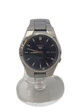 SEIKO Automatic Watch Analog Stainless BLK SLV SS 7S26 02F0