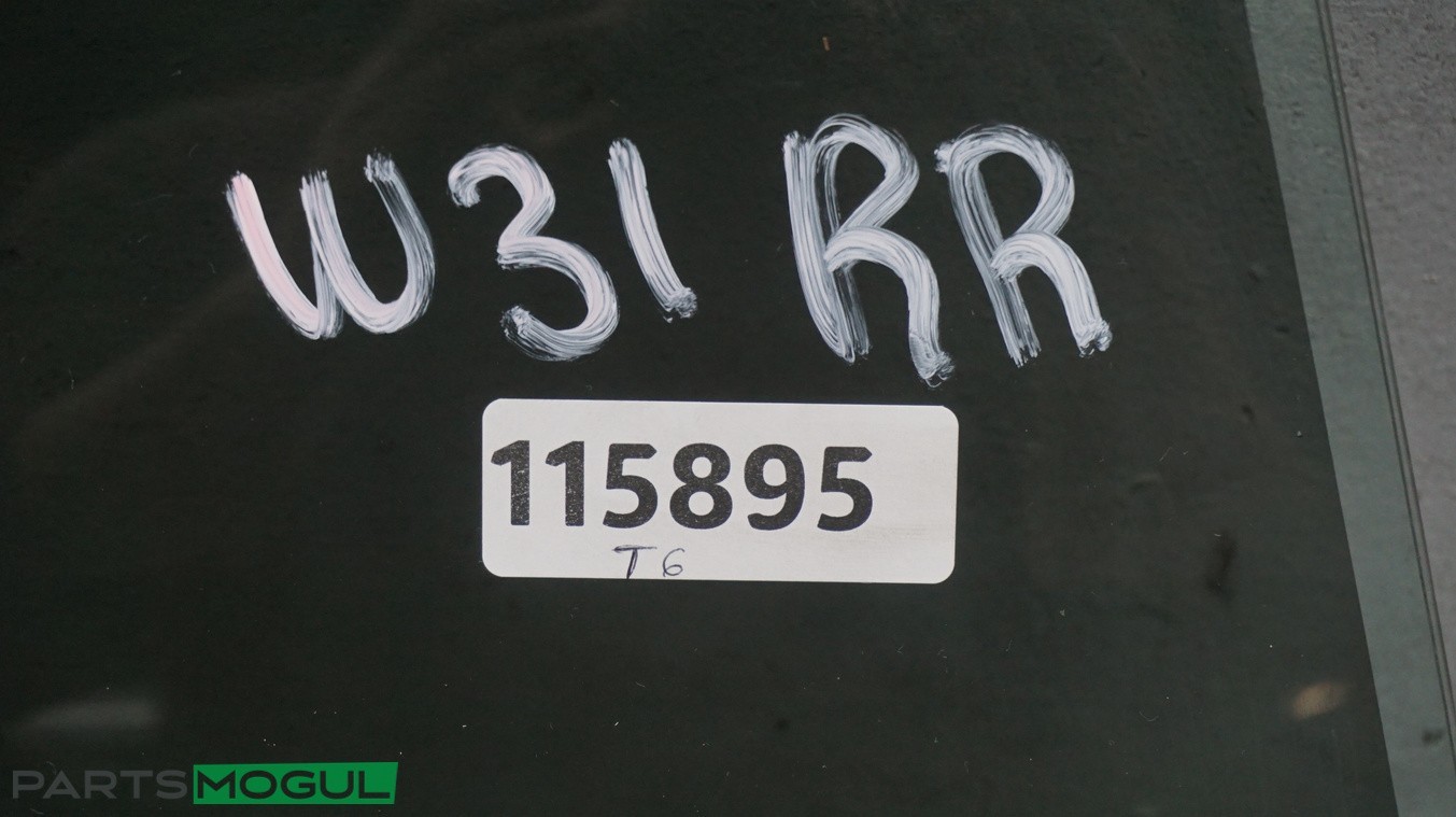 03-12 Maserati Quattroporte M139 Rear Right Passenger Side Door Window Glass OEM