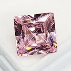 10 MM Loose Gemstone Natural Pink Morganite Certified Square Cut A+ Gems A27
