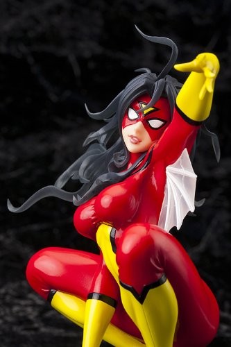 Kotobukiya SPIDER-WOMAN MARVEL Spider Woman 1/7 PVC Figure W/Removeable Mask - Picture 8 of 12