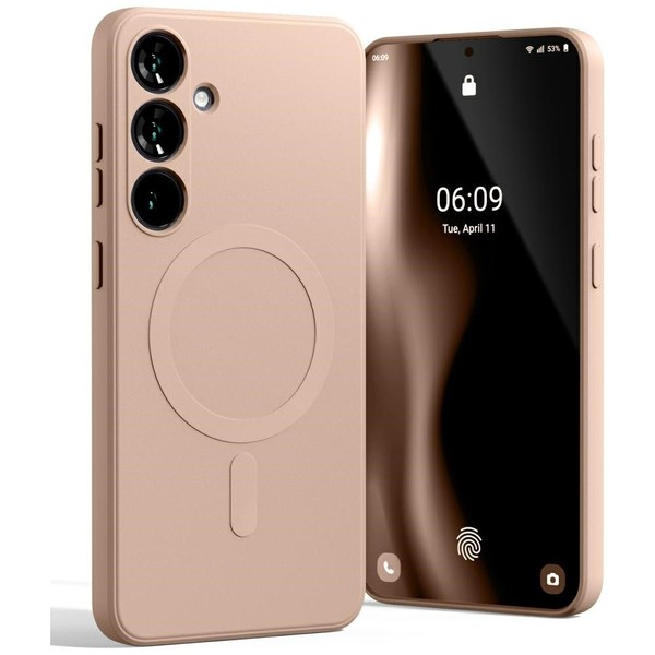 Mercury Magsafe Semi-Silikon Case FüR Samsung Galaxy S25+ – Pink Sand-image