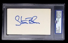 Steve Blass - Index Card Autograph  - PSA Tallboy Holder - 85739771