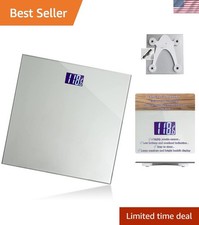 High Precision Digital Bathroom Scale with Backlit LCD - Auto On/Off Function