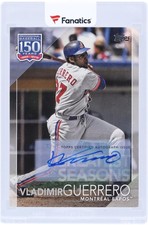 Vladimir Guerrero Sr. Expos Signed 2019 Topps 150 Years of Baseball #3/10 Card