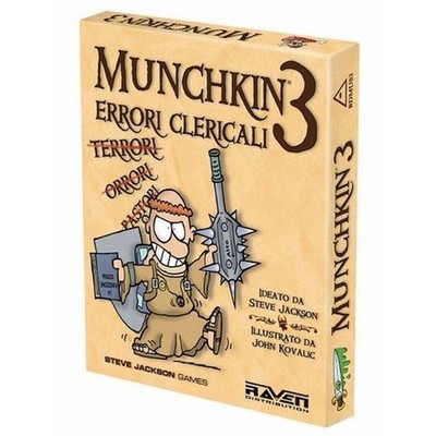MUNCHKIN 3 Klerikerfehler - Brettspiel Erweiterung Italienisch