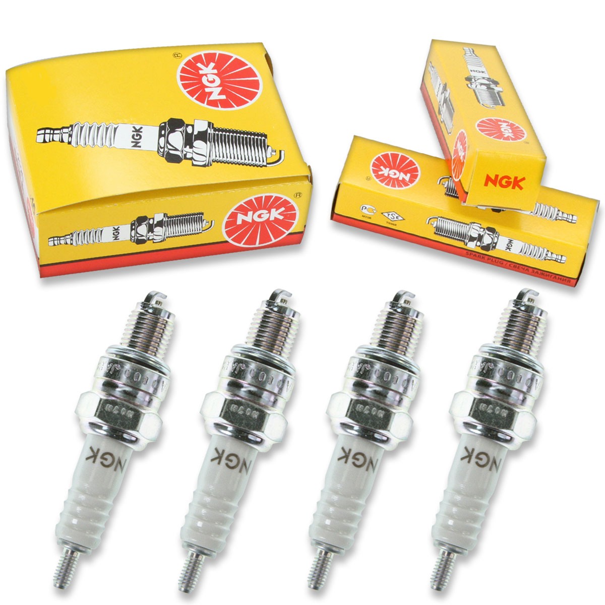 4 pc NGK 2168 C8HA Standard Spark Plugs for 98056-58717 92070-1131 bw
