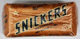 Original 1930s 1940s Snickers Unopened Candy Bar