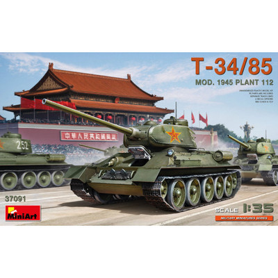 T-34/85 MOD.1945 PLANT 112 KIT 1:35 Miniart Kit Mezzi Militari -D- Neues Modell