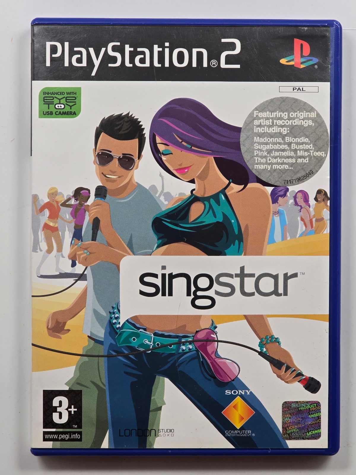 SingStar , Sony PlayStation 2 , Ps2 Complete With Manual