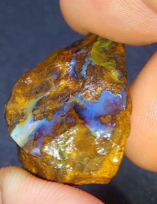 Australian Natural Koroit Boulder Opal 67.48ct multicolour Opal Top River Flash