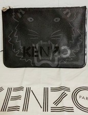 Borsa pochette KENZO nera leone autentica