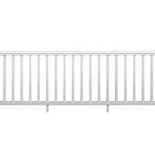 Veranda PolyComposite Rail Kit Traditional 8 ft. x 36 White Tool 33 in x 92 in