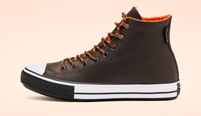 Converse CTAS Winter Leather Hi Top Boots Velvet Brown/Campfire Orange 165933C Converse CTAS Winter Hi top Velvet Brown/Campfire Orange  main image 2