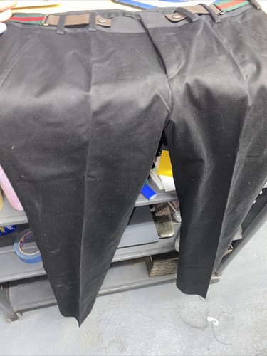 MEN'S GUCCI BLACK DRESS PANTS, SZ 44R - Afbeelding 1 van 9