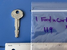 Vintage Curtis Ind. H50, Cut Ford Motors Key, USA Made, 119