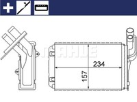 Mahle AH 99 000S WÄRmetauscher, Innenraumheizung FÜR Renault