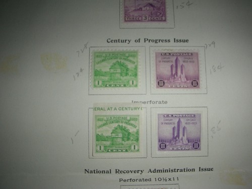 US singles stamps1932,3 - 40s 2c M nicely centered + FDR Plate Block set - Picture 6 of 6
