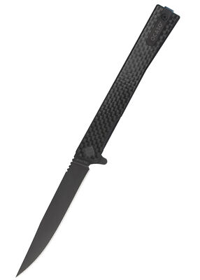 Taschenmesser Solstice, Karbon, schwarz, Ocaso Knives