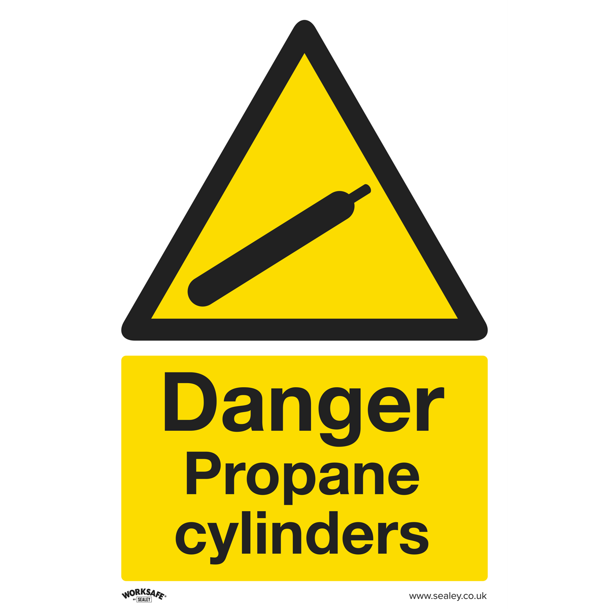 Sealey SS62V1 Warning Safety Sign - Danger Propane Cylinders - Vinyl