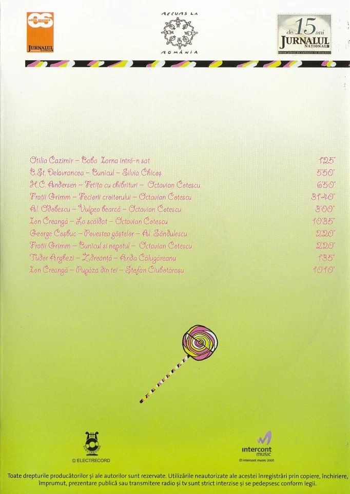 Romania CD Children Fairy Tales Audiobook Archive Recordings - Image 3 of 3