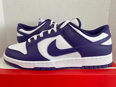 NIKE DUNK LOW RETRO WHITE COURT PURPLE SZ 12 DD1391-104