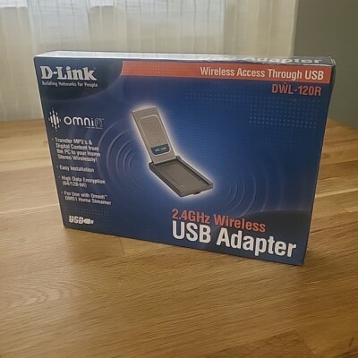D-Link DWL-120R Wireless USB Adaptor 2.4GHz Omnifi Devices Network NEW SEALED