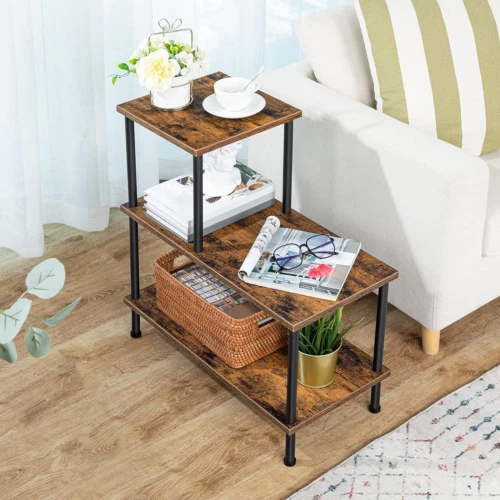 Narrow storage on sale side table