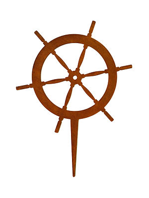 Menovus Rost-Deko Anker – Maritime Gartendeko Mit Bodenstecker | Aus 2,5 Mm Stahlblech