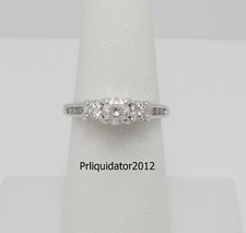 1CT Natural Diamond Anniversary Engagement Wedding Bridal Ring 14K White Gold