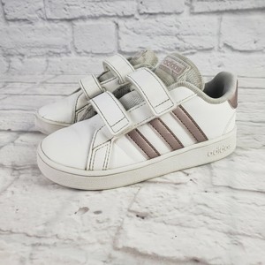 adidas grand court k rose gold