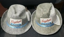 Lot of 2 Traditional LK Bavarian Hat Oktoberfest/Harvest